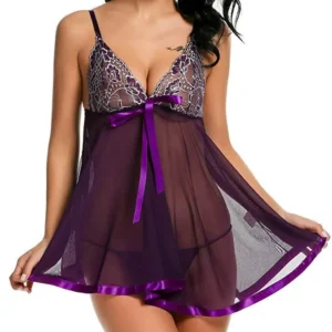 Large underwear female lace seduction transparent hollow out underwear sex jumpsuits lingerie ladies sexy for woman