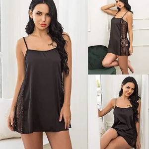 Sexy Exotic Nightgowns Halter Nighties Sheer Mesh Nightwear Chemise Negligees ladies Sexy Lingerie Set for Women Lace Babydoll