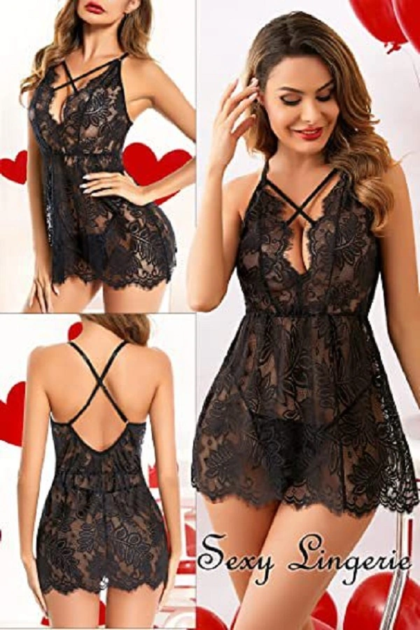 Sexy Lingerie Transparent temptation open gearsexy Elegant temptation Sexy lingerie underwear - Image 5