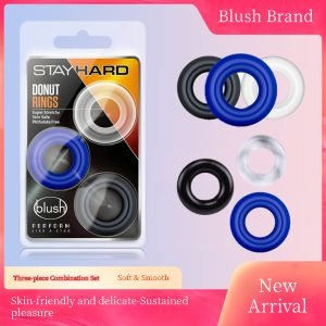 Silicone penis ring for men, erectile dysfunction ring, penile stimulation device, couple's sex toy, elastic penis and testicular ring.