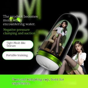 Manual masturbator for men, simulates vaginal lubrication, sucking toy, sex toy