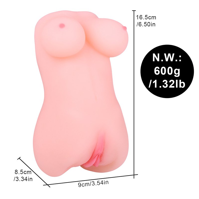 1.3 lb mini male masturbation doll, small pocket-sized adult sex doll with breasts and buttocks, female sex doll torso, adult sex toy with realistic vagina, for male masturbation. - Image 2