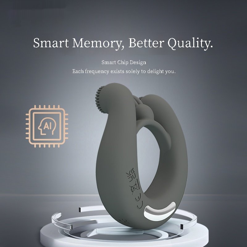 Vibrating Penis Ring Sex Toy - Male Penis Ring Vibrator, 12 vibration modes, silicone material, with G-spot clitoral stimulator, adult sex toy, unisex. - Image 2