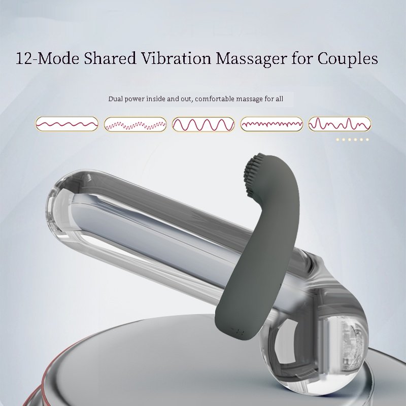 Vibrating Penis Ring Sex Toy - Male Penis Ring Vibrator, 12 vibration modes, silicone material, with G-spot clitoral stimulator, adult sex toy, unisex. - Image 3