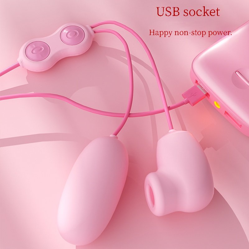 2-in-1 Suction + Vibration Clitoral Stimulator/Vibrating Egg – Sex Toy Clitoral Suction Stimulator, 10 Suction Speeds – Women's Vibrating Sex Toy – Waterproof