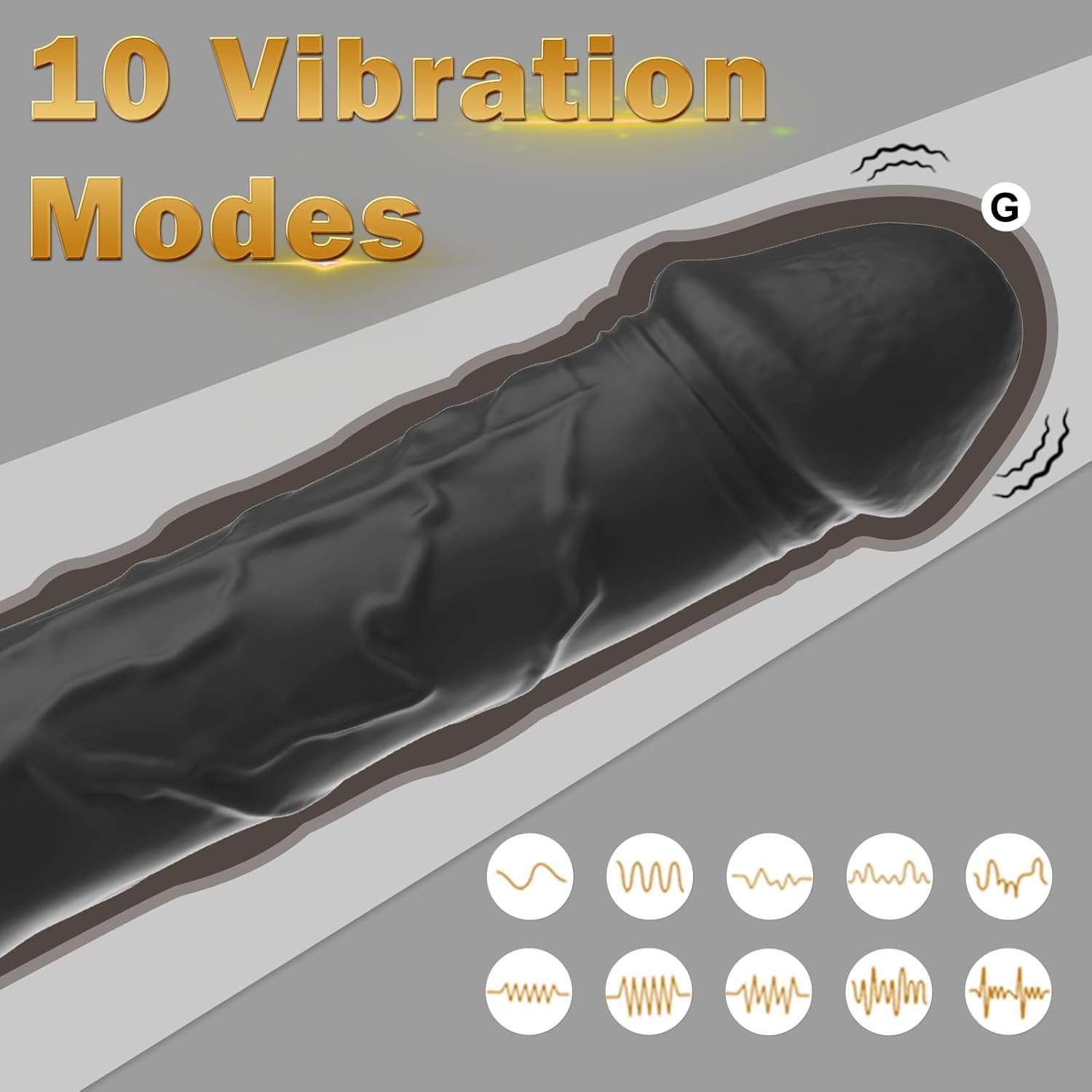 G-spot vibrator, adult female sex toy, 10 vibration modes, made of silicone, can stimulate multiple senses, clitoral stimulator, suitable for single or couple use.