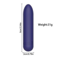 Small Bullet Vibrator for Women: Waterproof Mini Clit Vibrator with 10 Modes, Full Silicone Vibrating Finger Massager for G Spot Nipple, Female Rechargeable Lipstick Vibe Sex Toy, Purple - Image 6