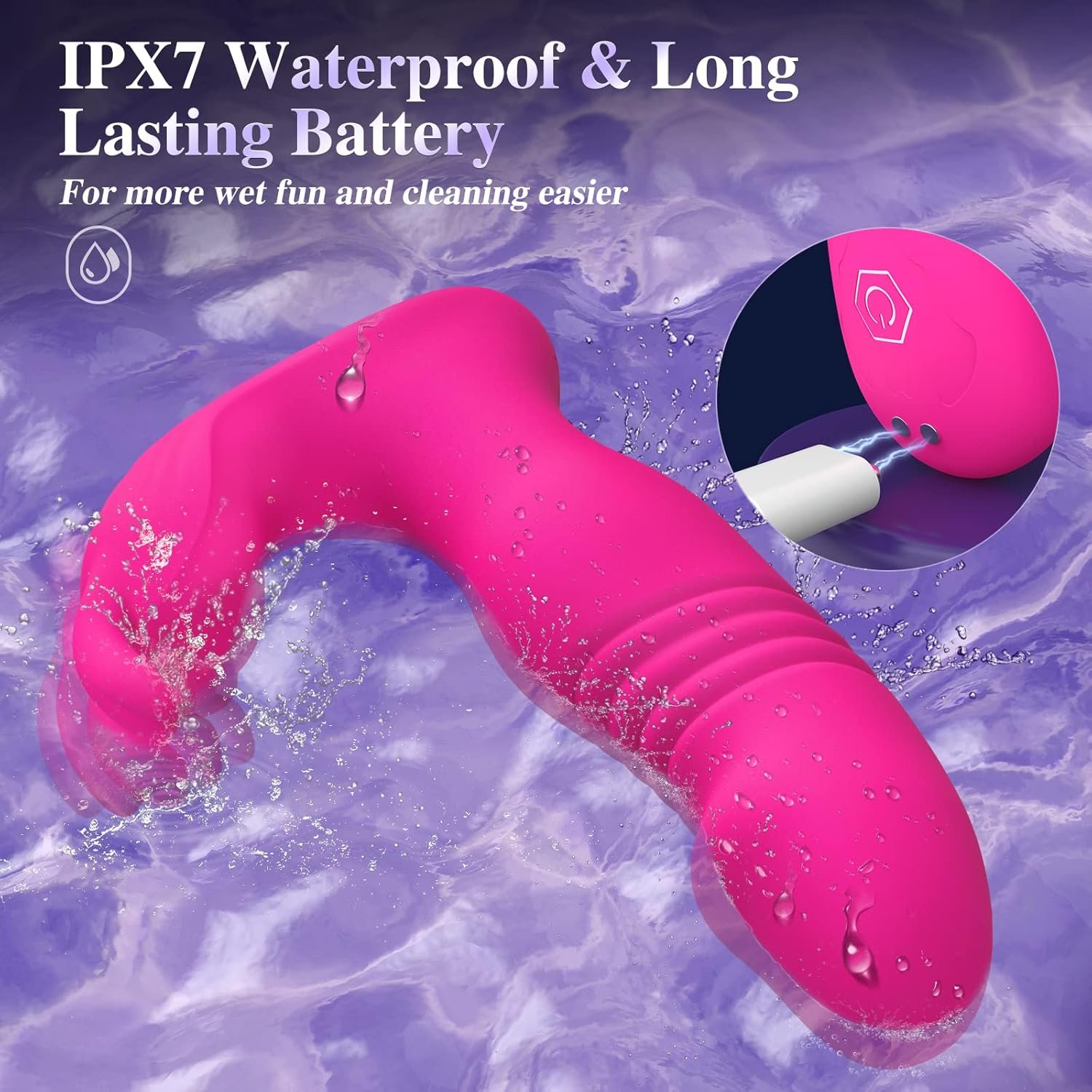 Women's Wearable Sex Toy Vibrator - 3-in-1 APP + Wireless Remote Control Wearable Vibrator, Adult Toy, includes 10 rabbit ear vibrators and 10 thrusting dildo vibrators. - Image 6