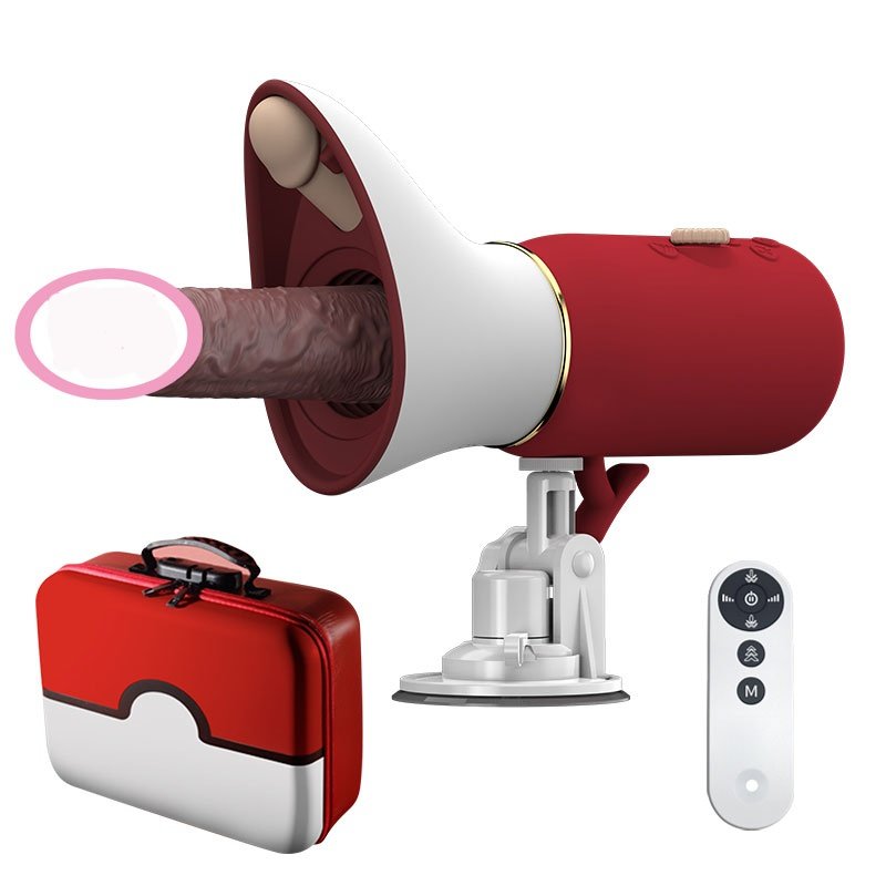 Hands-free automatic retractable vibrating and heating dildo for women, with suction cup, push-pull massage vibrator, vaginal stimulator sex toy. - Image 6