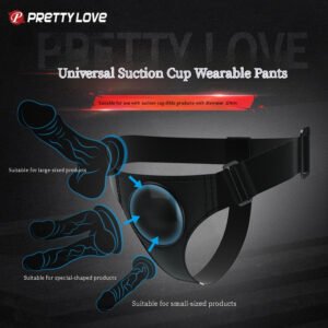 Wearable, adjustable strap-on dildo – hands-free silicone G-spot and anal stimulator, for couples, waterproof, with comfortable strap.