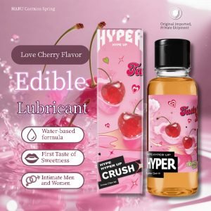 HARU Spring Water-Based Lubricant - Cherry Flavored Lubricant - Cherry Flavored Water-Based Lubricant - Edible Lubricant - Cherry Flavored Personal Lubricant - Personal Lubricant - Water-Based Lubricant - Edible Lubricant 4.2 oz